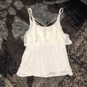 White floral summer top